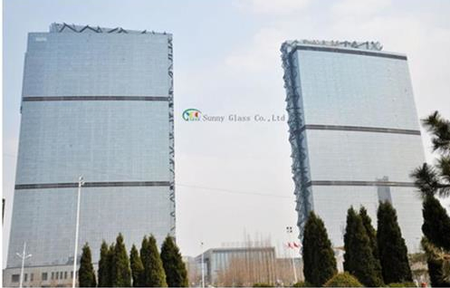 5/5.5/6mm Ford Blue Reflective Float Glass of 3300X2140mm