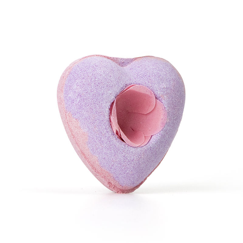 Natural Ingredients Organic Romantic Bath Bombs Natural Essential Oils Colorful Dessert Themed Fizzy Ball Love Bath Bomb