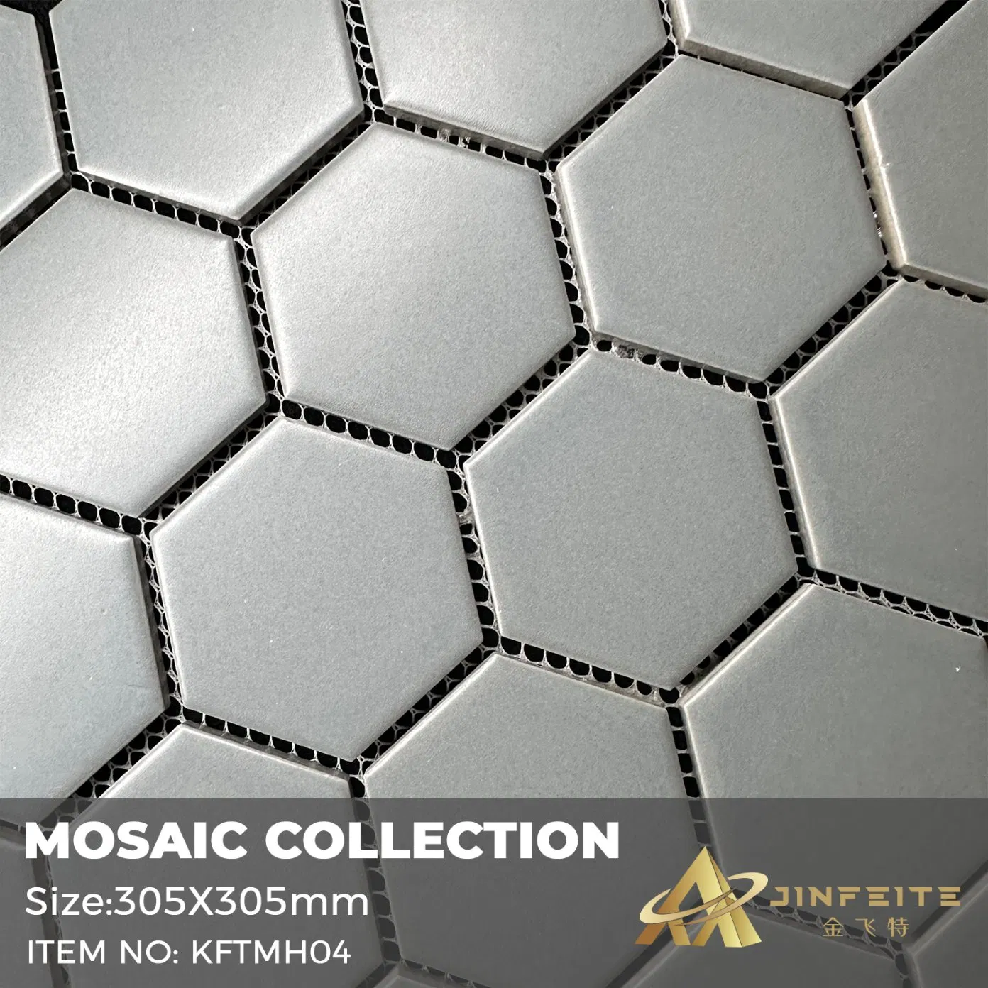 Grey Color Terrazzo Design Porcelain Mosaic for Kitchen Table and Back Splash