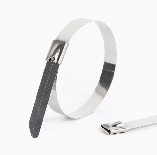 Stainless Steel Marine Cable Ties Ball Lock Thickness 0.2mm