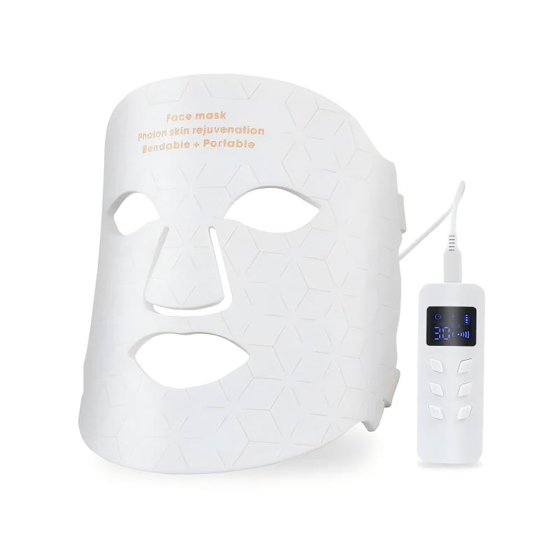 Anti-Aging 4in1 Colors Silicone Infrared Red Light Therapy Facial Mask Skin Care