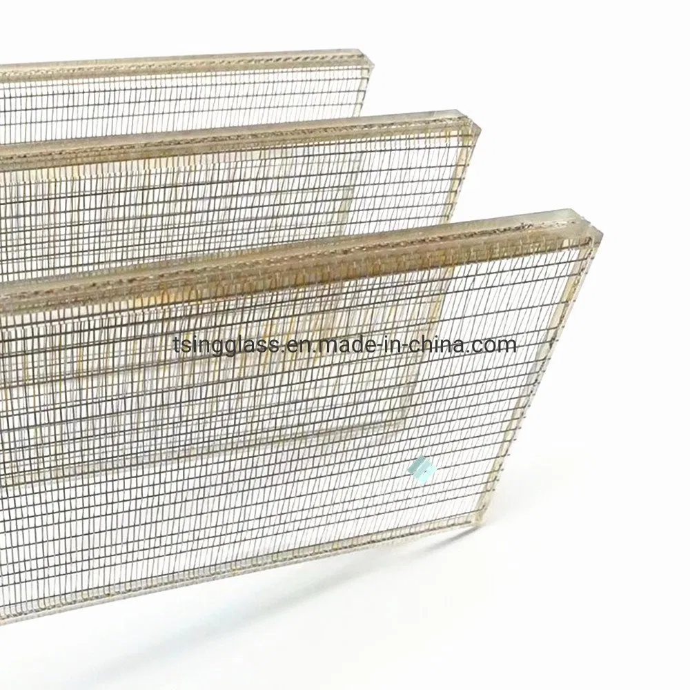 5+5mm Flat Curved Safety Tempered Bronze Art Laminated Wired/ Silk Screen/Mesh/Bullet-Proof /Fireproof Glass for Security Window/Door/Furniture /Decoration