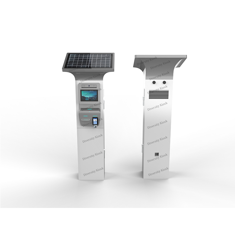 PLC Control Gate Automatic Open Qr Code Mobile Money Payment Car Wash and Parking Kiosk System NFC