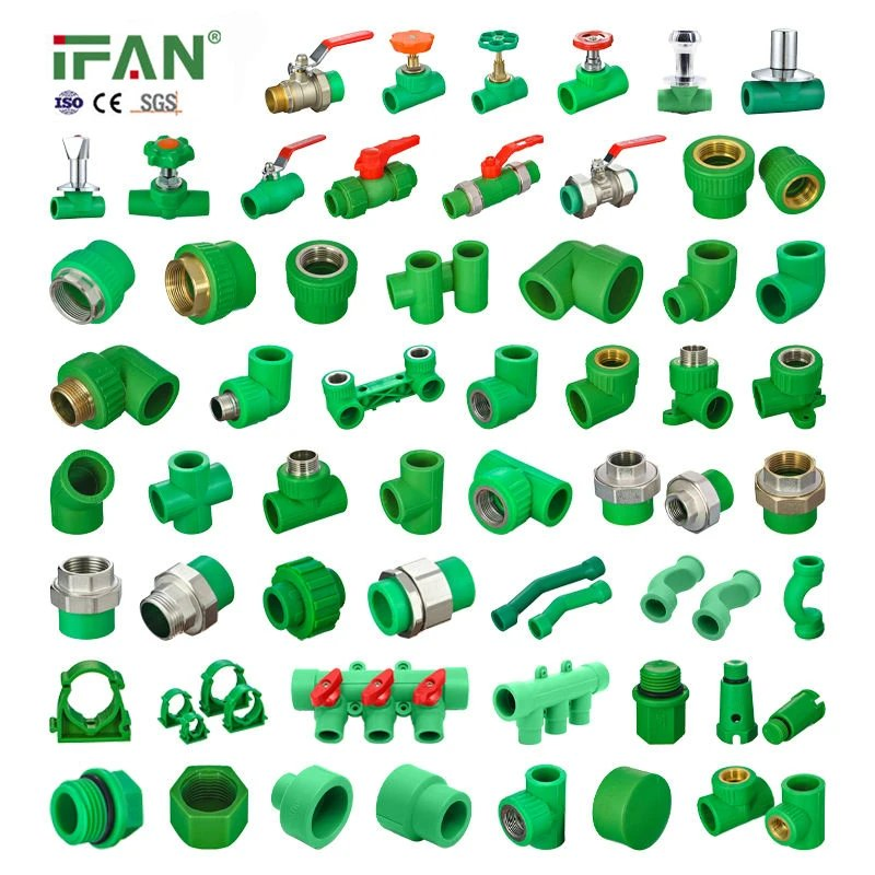 Ifan PPR PVC CPVC PP Pph Plumbing Materials Fitting Water Supply Polypropylene PPR Pipe Fittings