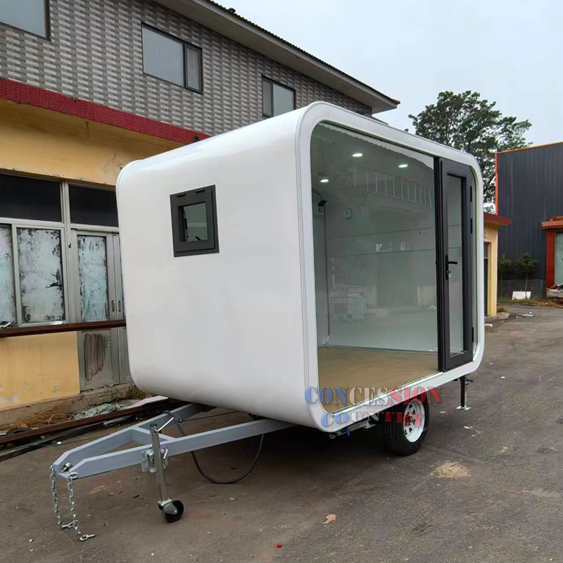 10FT Outside Office Pod Tiny House on Wheels Small Office Trailer