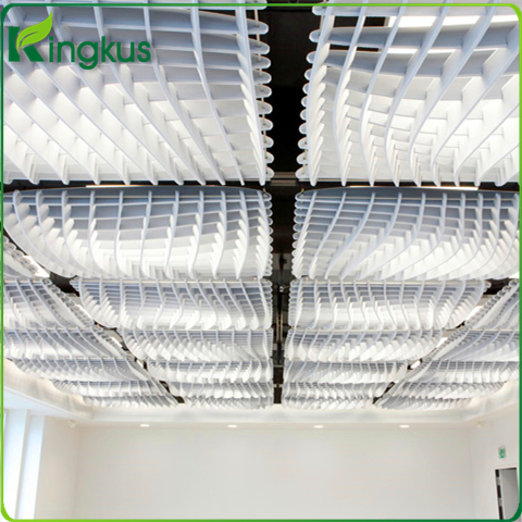 Sound Absorption Pet Fiber Acoustic Carved Baffle Ceiling Panel for Interior
