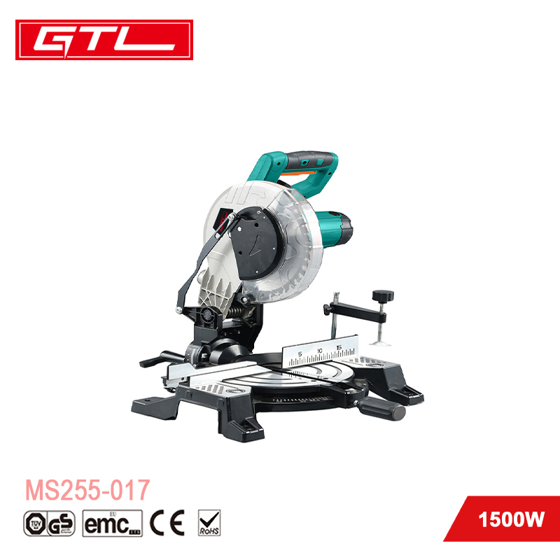 1500W 255mm Power Tool Compound Mitre Cut Saw Aluminum Wood Cutting Machine Sliding Electric Miter Saw MS255-017