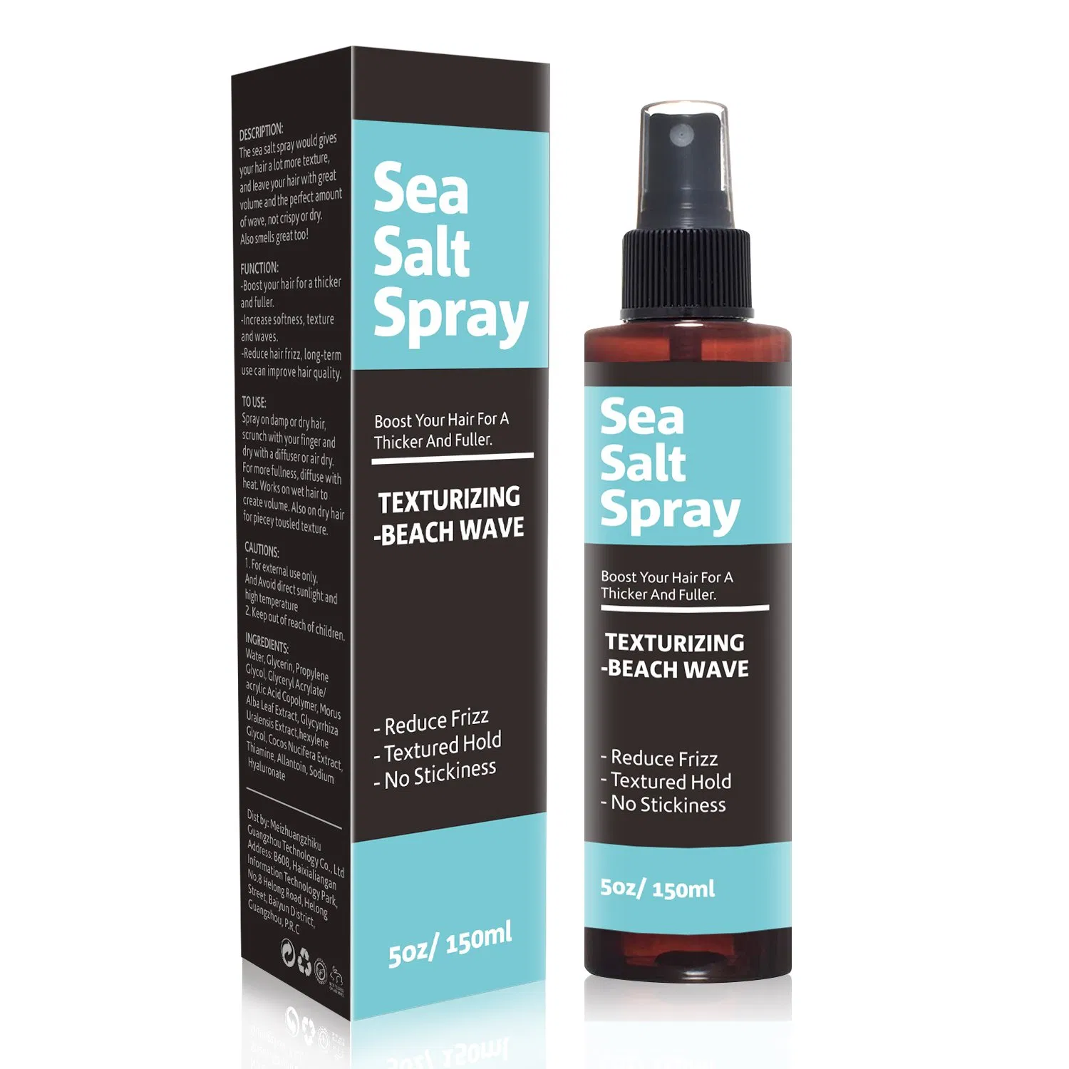 Private Label Sea Salt Volume Spray Hair Beauty Product to Create Hair Style for Men