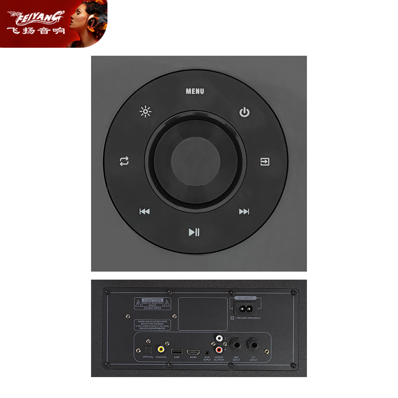 Feiyang Newest Design Wooden Outdoor Party Speaker with New Light Fg210-30