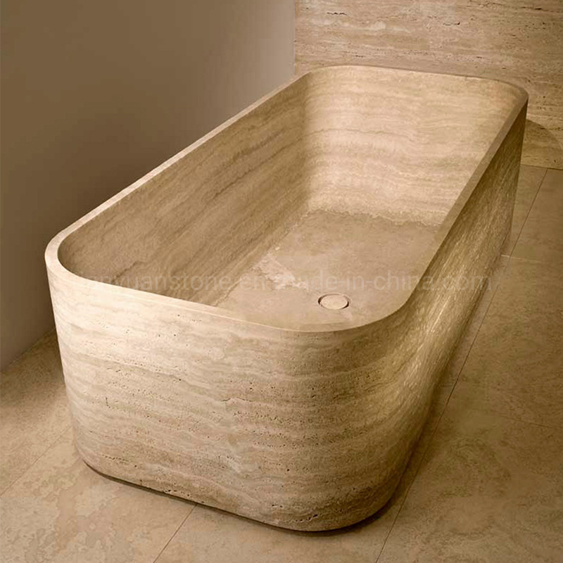Travertine Marble Bath Tub for Project and Home