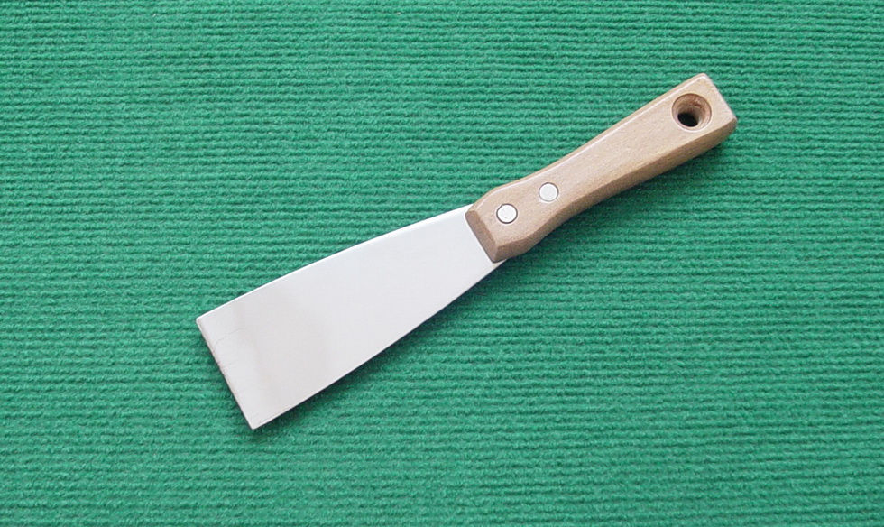 Wood Handle High Carbon Steel Putty Knife Thickened Cleaning Spatula Scraping Putty Trowel Paint