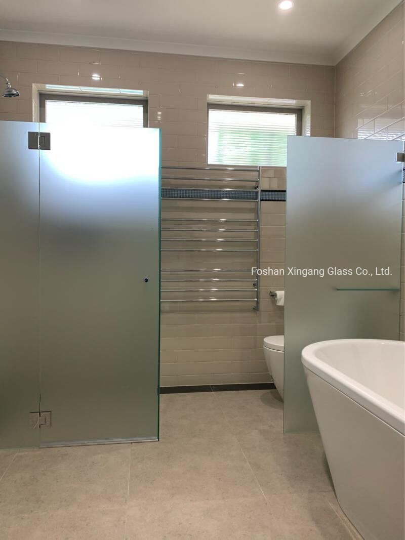 Frosted Glass Acid Etched Glass Mirror for Wall Decorations in Hotel