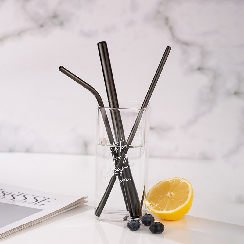Dishwasher Safe Reusable Eco-Freindly Clean Brush Stainless Steel Straws