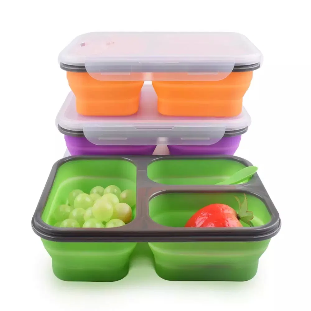 Wholesale Multi-Purpose Collapsible Storage Box Silicone Food Storage Container