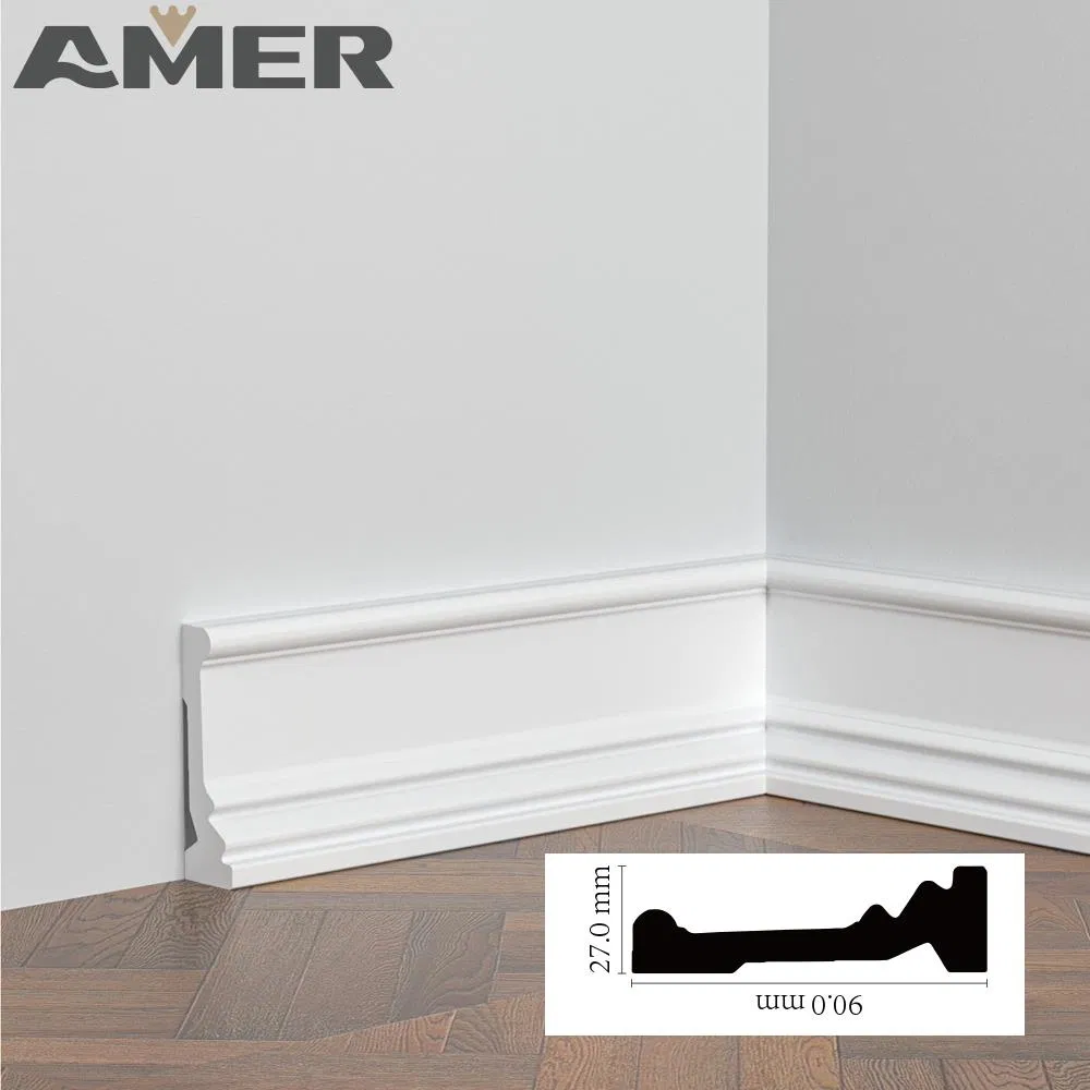 PS Floor Skirting Board Easy Clean Home Decoration Baseboard