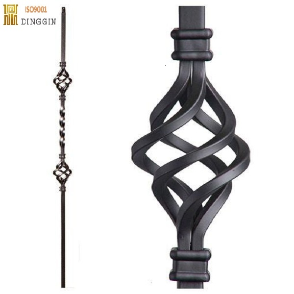 Wrought Iron Basket with Four or Eight Strand