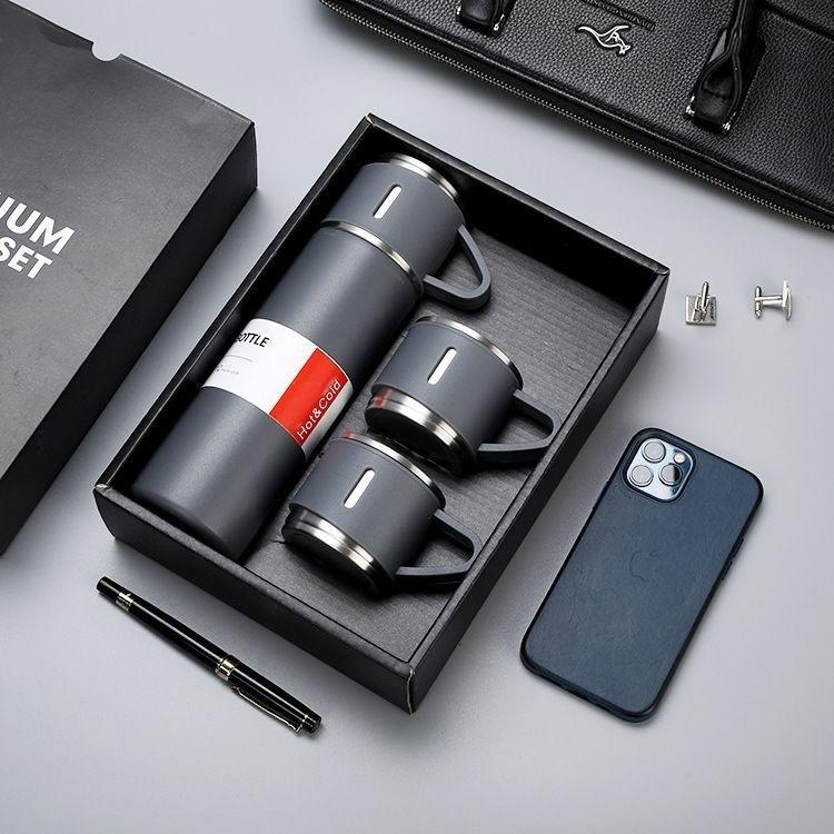 Customizable 304 Stainless Steel Vacuum Bottle Gift Set