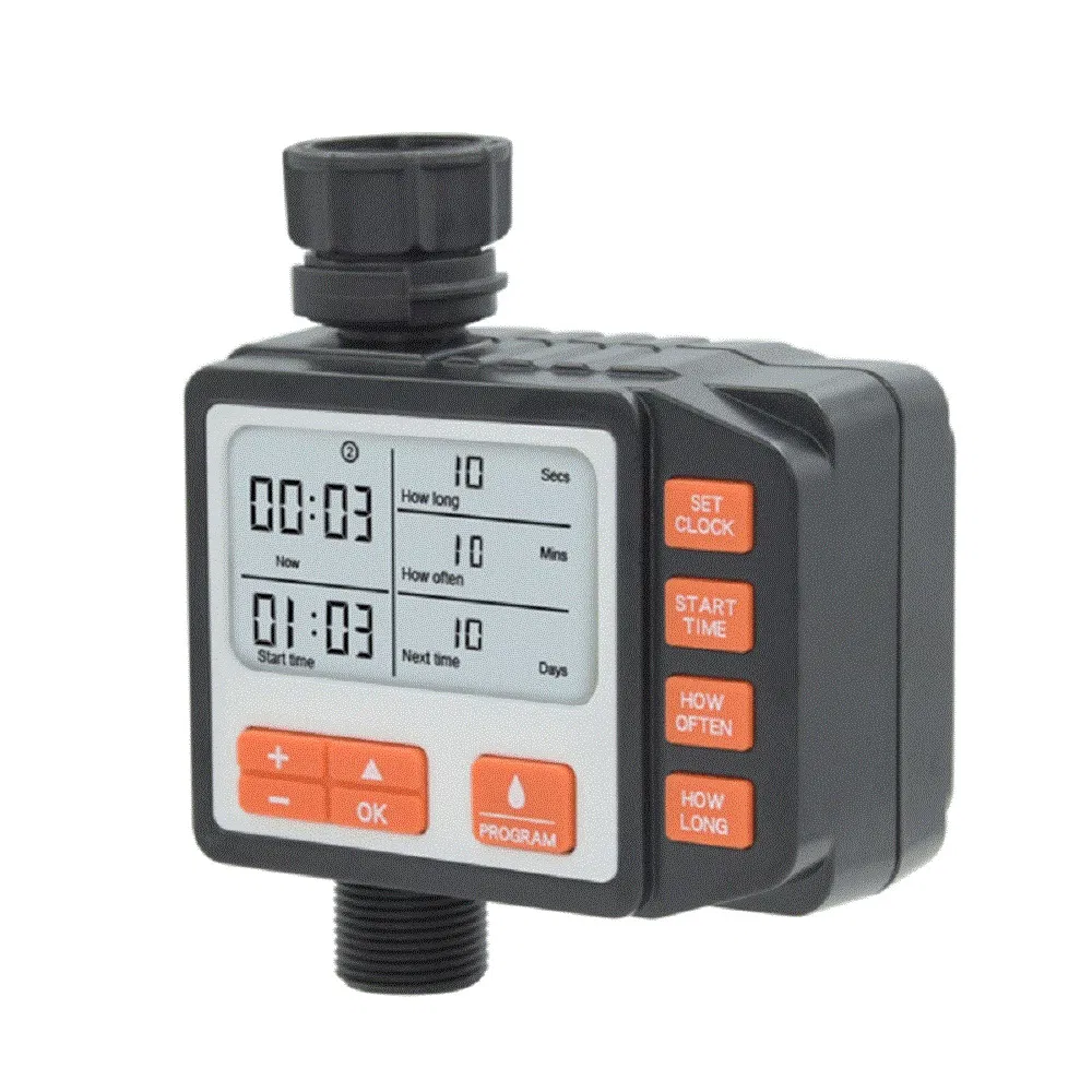 Programmable Waterproof Timer Electronic Valve for Watering Plants Garden LCD Display Wbb17731