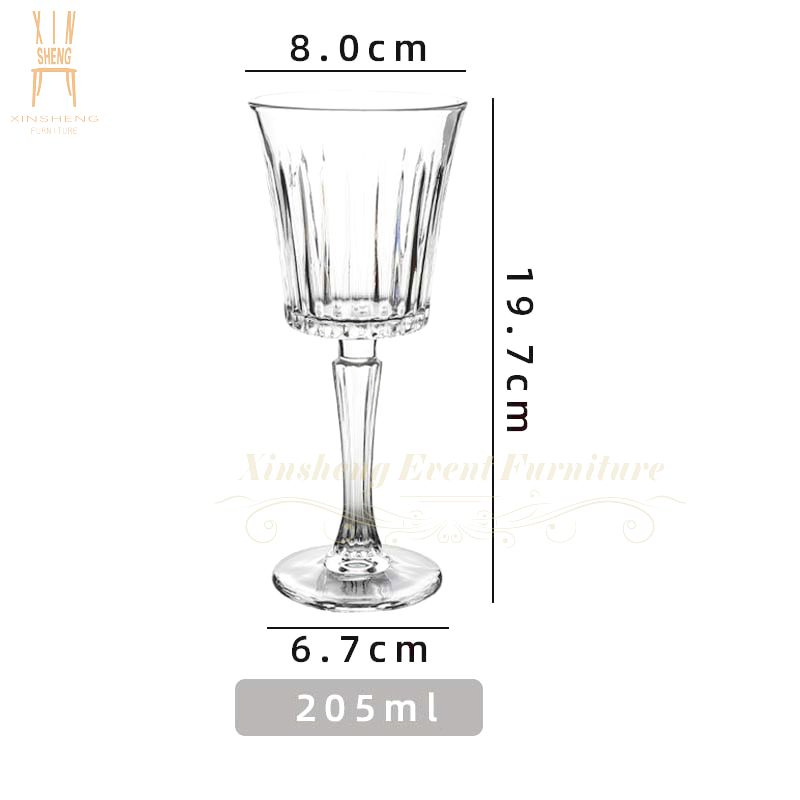 Top Quality Custom Water Wine Champagne Whiskey Glass Goblet Glasses for Wedding Bar Hotel Party Home Use