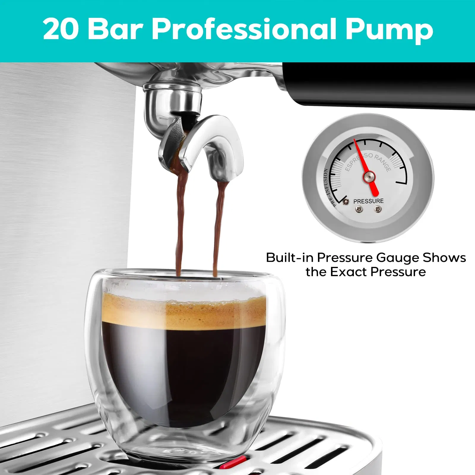 High Quality Automatic Milk Frother Coffee Maker Stainless Steel Coffee Machine