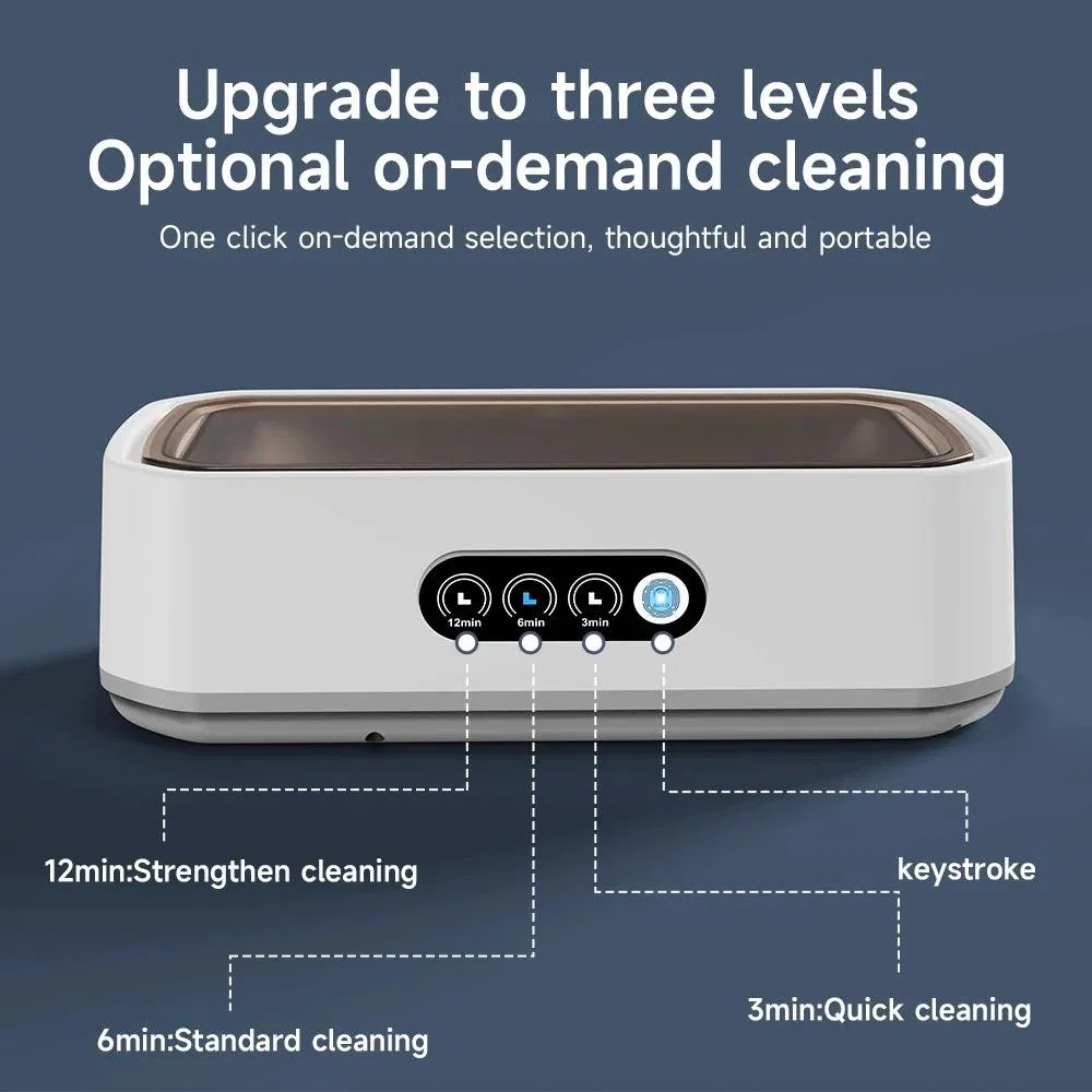 110V 220V Household Ultrasonic Cleaner 650ml 49kHz Jewelry Bracelet Glasses Cleaning Machine