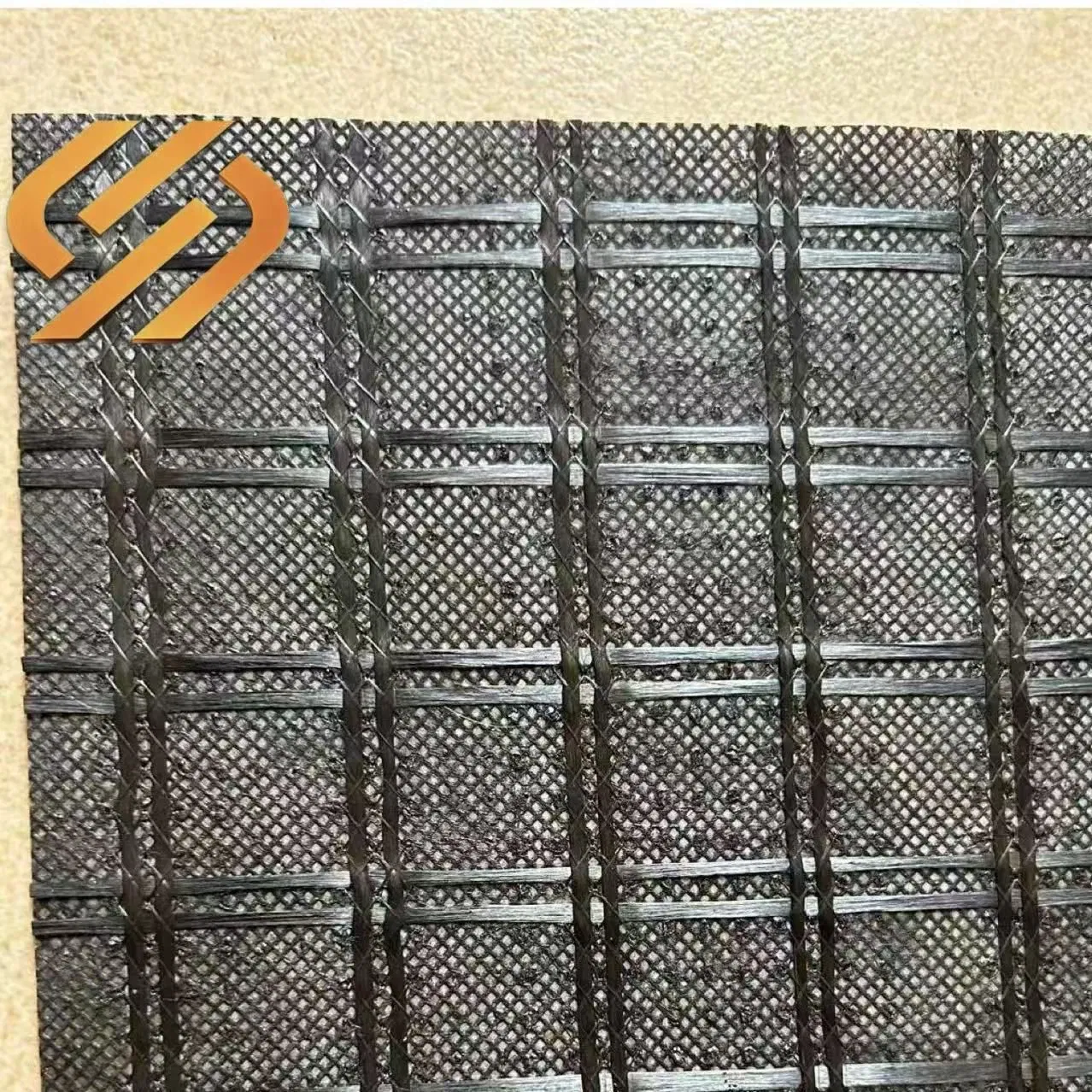 Geocomposite Composite Geogrid 30kN 50kN 80kN 100kN 120kN 150kN 200kN Warp Knitted Fiberglass Grid Pet Polyester Geogrid PP Biaxial Geogrid with Geotextiles