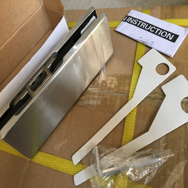 304 Stainless Steel Cover Frameless Glass Door Hardware Bottom Patch Fitting