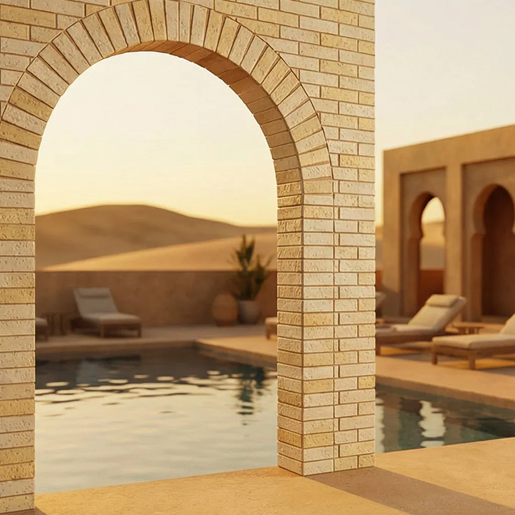 Good Stability Fireproof and Non-Combustible Ceramic Cladding Tiles for Apartments