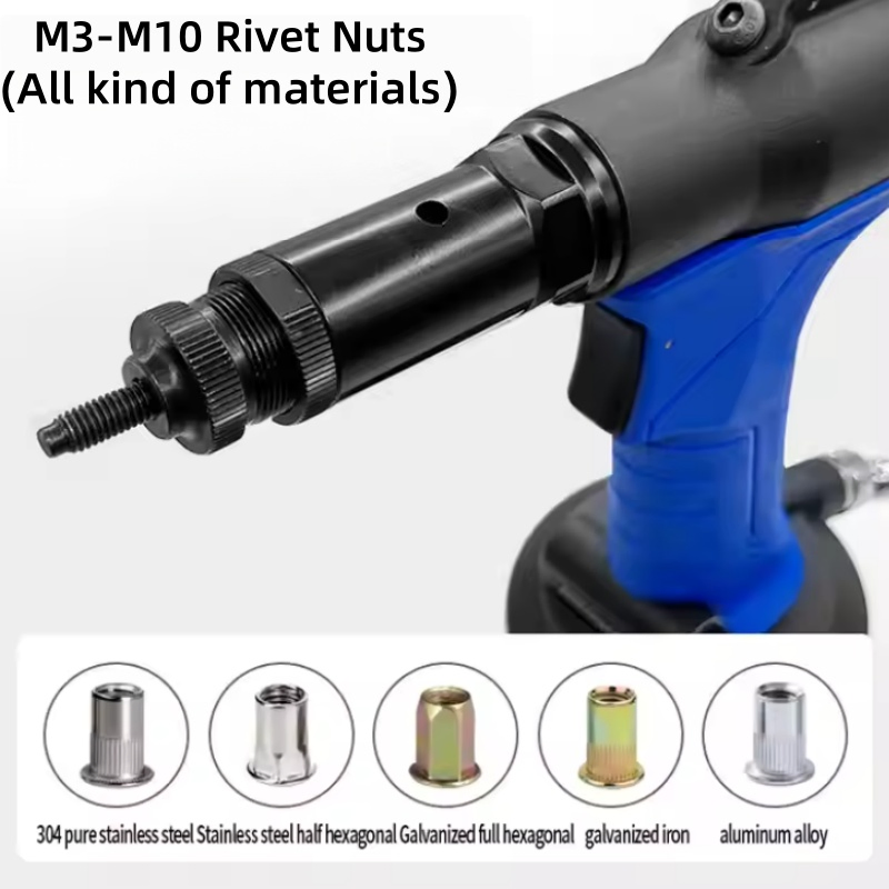 Пневматическая заклепочная машина Rivet Nut Gun M3-M8