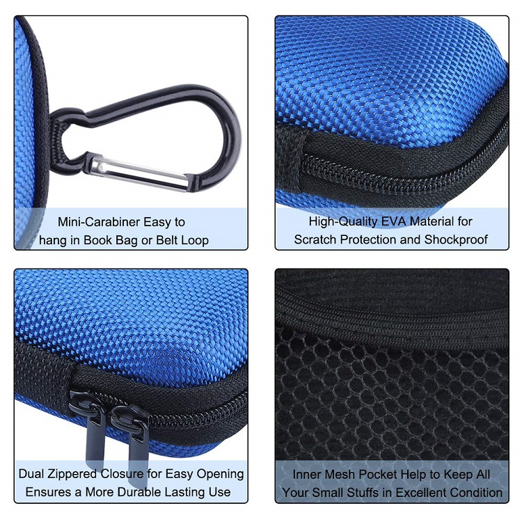 Чехол для наушников EVA с двойной молнией