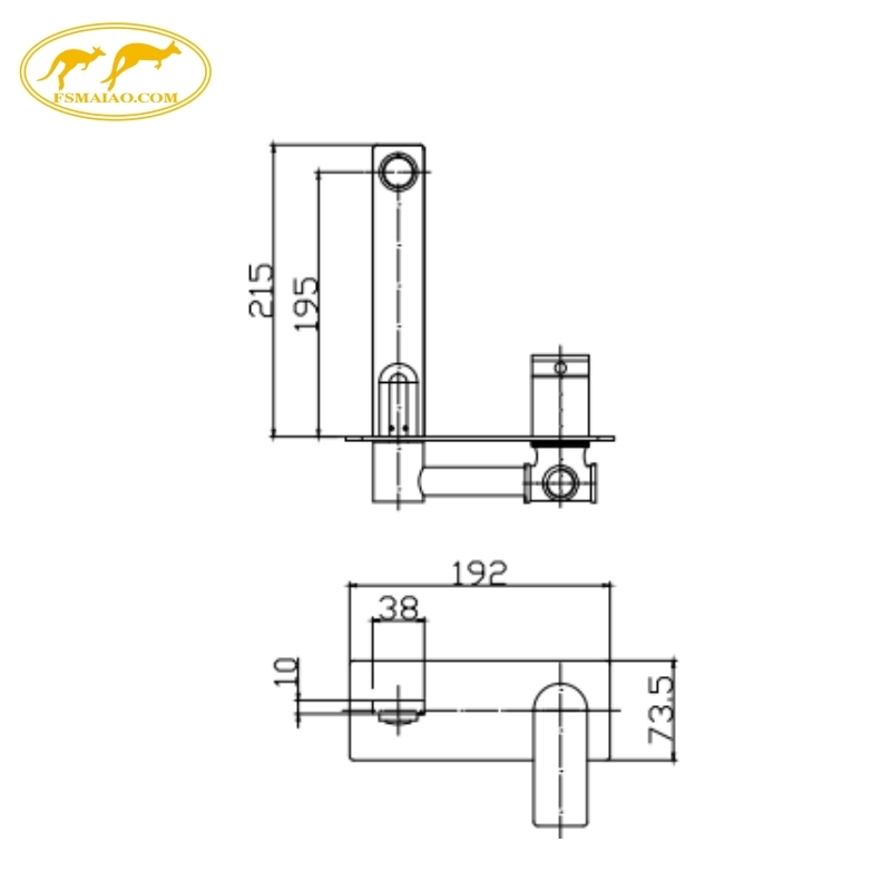 Sanitary Ware Watermark Corrosion-Resistant Brass Non-Slip Grip Bath Wall Mixer