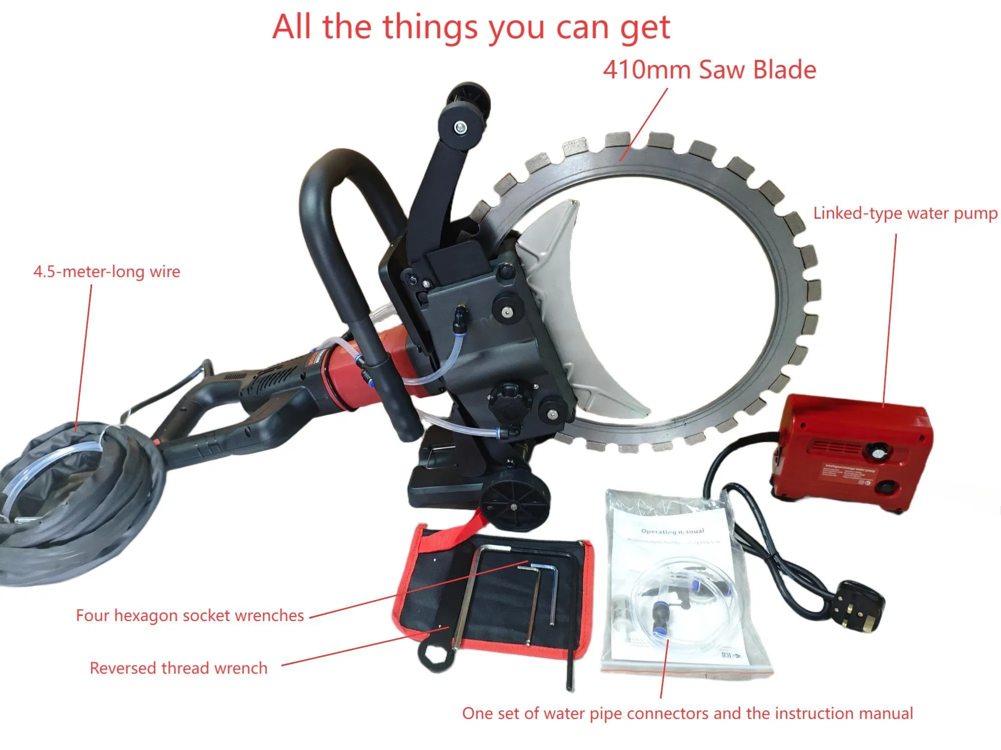 Ring Saw Wall Cutter Easily Operate Ring Saw Machine for Concrete Cutting