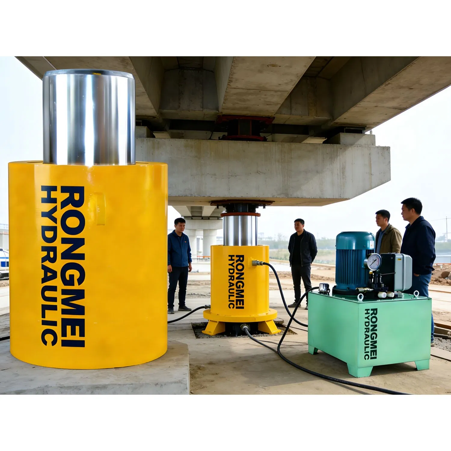 Гидравлический домкрат двойного действия DQF-1000