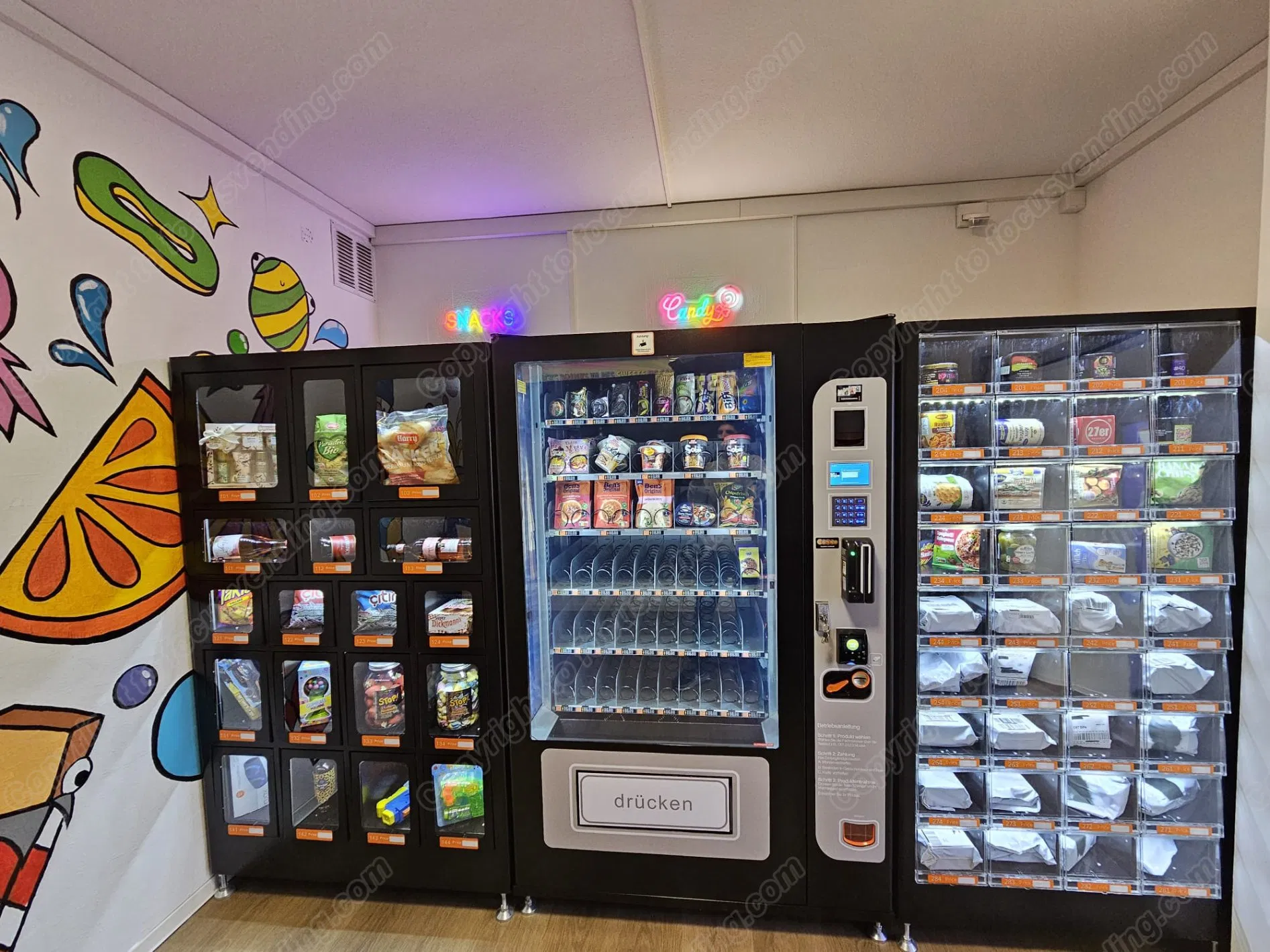 24 Hours Unmanned Retail Solution Unmanned Store Vending Machine