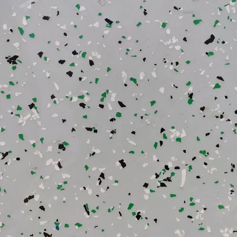 Scratch Proof Colored Flake Epoxy Coating Surface Polyaspartic Flakes Floor