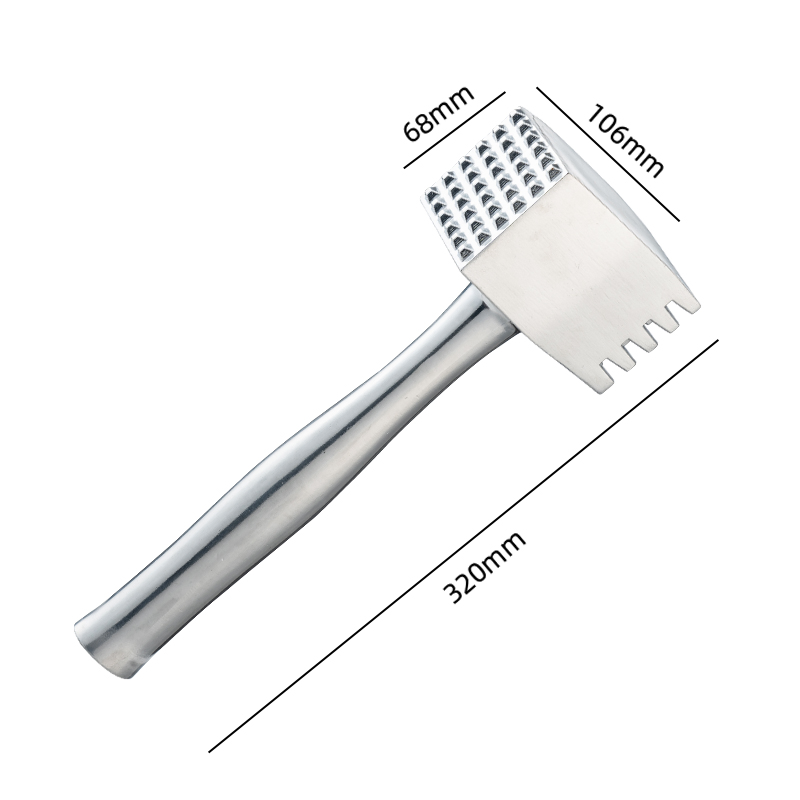 Kitchen Meat Hammer - Dual-Sided Aluminium Tool for Perfectly Tenderized Steak