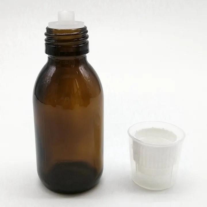 Glass Bottle Syrup Bottle with Gold Lid 30ml 60ml 120ml Ropp Cap