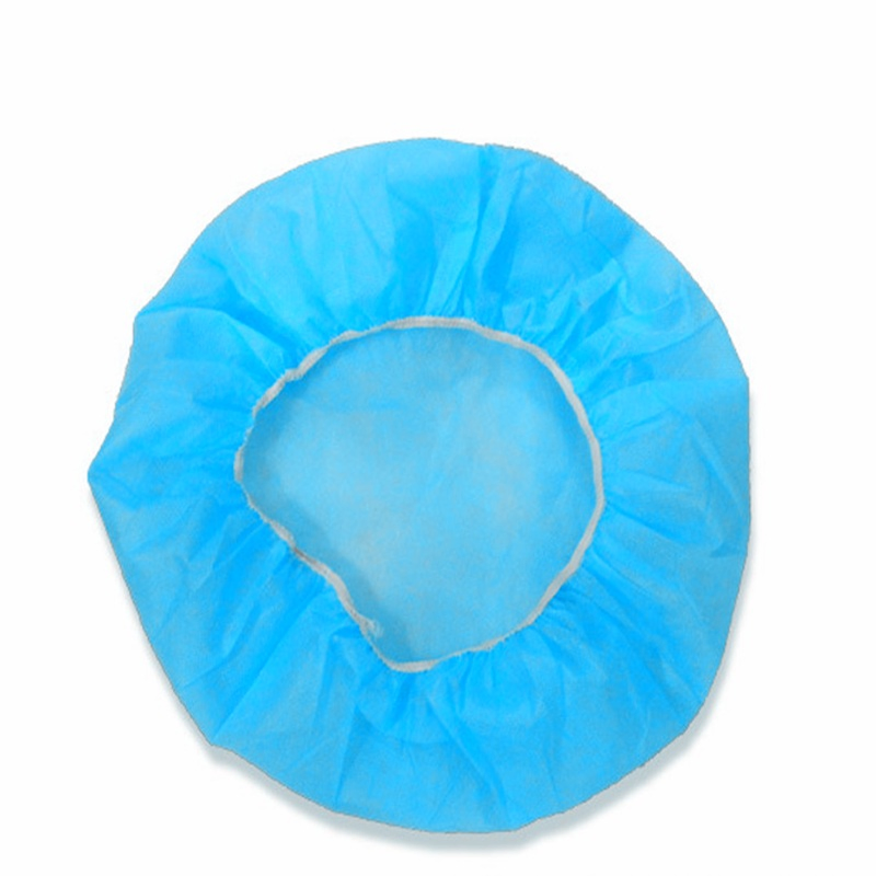 21'' Disposable Non Woven Bouffant Cap for Food and Lab Protection
