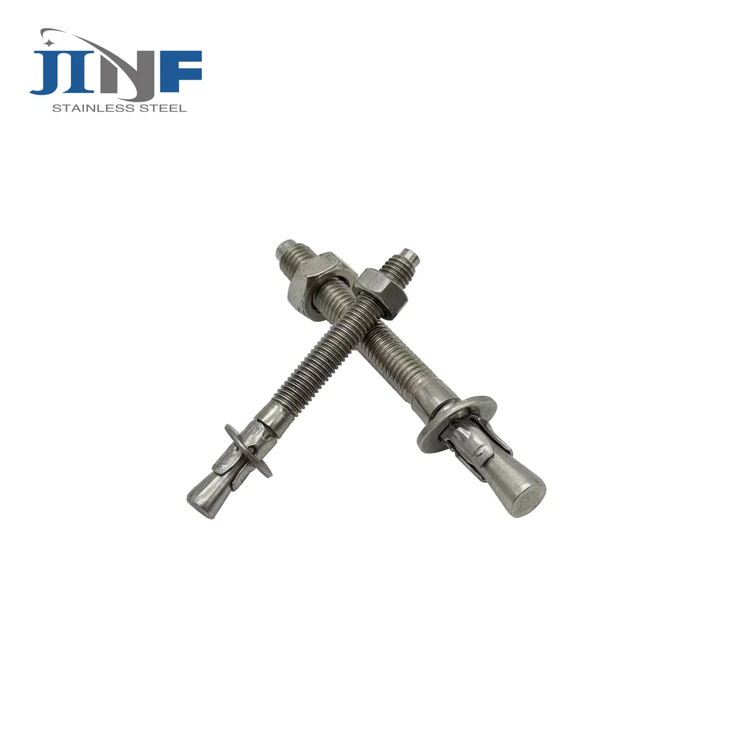 Chinese Factory Stainless Steel Wedge Anchor Expansion Through Bolt