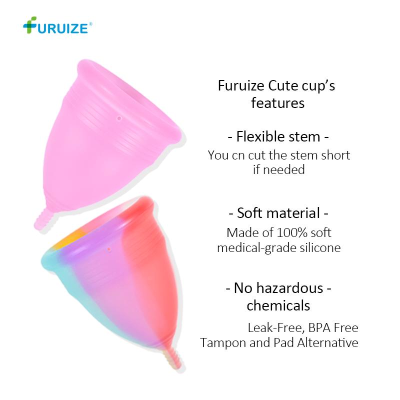 Wholesale 100% Medical Grade Silicone No Leakage Menstrual Cup From Furuize Factory