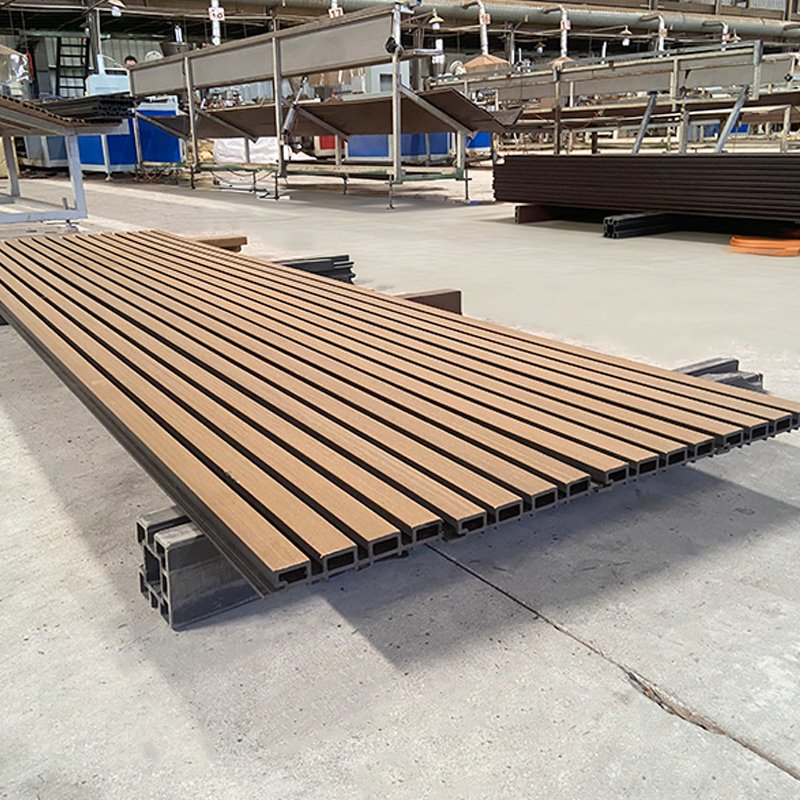 Manufactured WPC Exterior Wall Cladding Grill Panels for Outdoor WPC Fluted Wall Panel