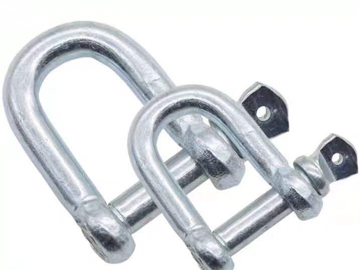 Shackle, High Quality Riggings Large D Type Galvanized BS3032 Large D Shackle M20 M28 16mm, ISO9001: CE