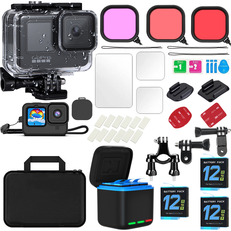 Gopro Accessories Set Hero 12/11/10/9 Sports Camera Accessories 38 in 1 Set with Storage Bag