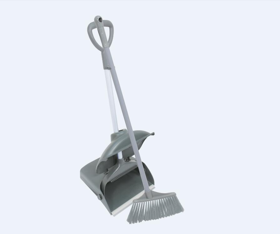 Dustpan Set Durable Plastic Broom Dustpan with Cover and Broom Set