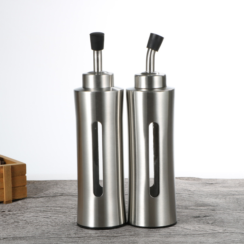 Stainless Steel Oil Bottle 304 Stainless Steel Oil Vinegar Dispenser