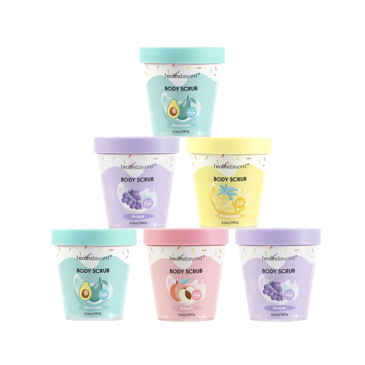 High Quality Packaging Natural Papaya Cleansing Body Scrub