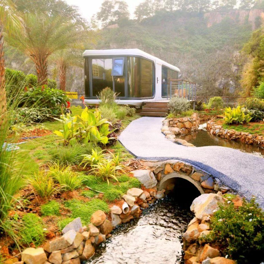 Homes Villa House 40FT Container Homes Capsule Office Pod Temporary Dormitory