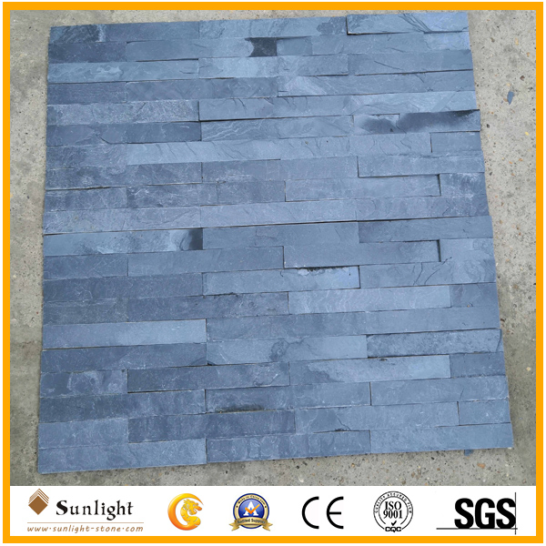 Cheap Price Natural Black Slate Culture Stone for Wall Cladding