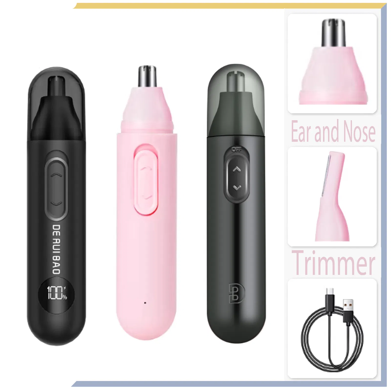 Universal USB Compatibility Power Nose Hair Trimmer