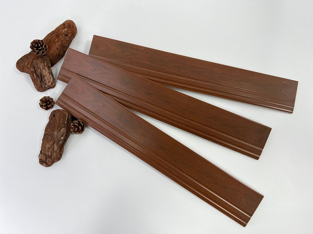 100X600mm Wooden Finish Glazed Wood Grain Ceramic Skirting Tile for Living Room